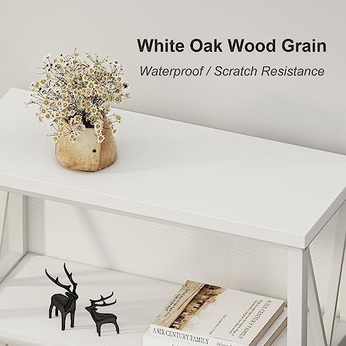 FATORRI 8 Cube Storage Organizer Bookshelf and Small Bookcase for Home Office (White Oak) - Image 5
